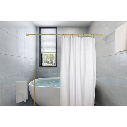 Utopia Alley Shower Hooks - Double Shower Curtain Rings for Bathroom - Rust Resistant Shower Curtain Hooks - Set of 12, Gold