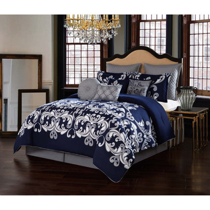 Style 212 Dolce Navy 10-Piece Comforter Set
