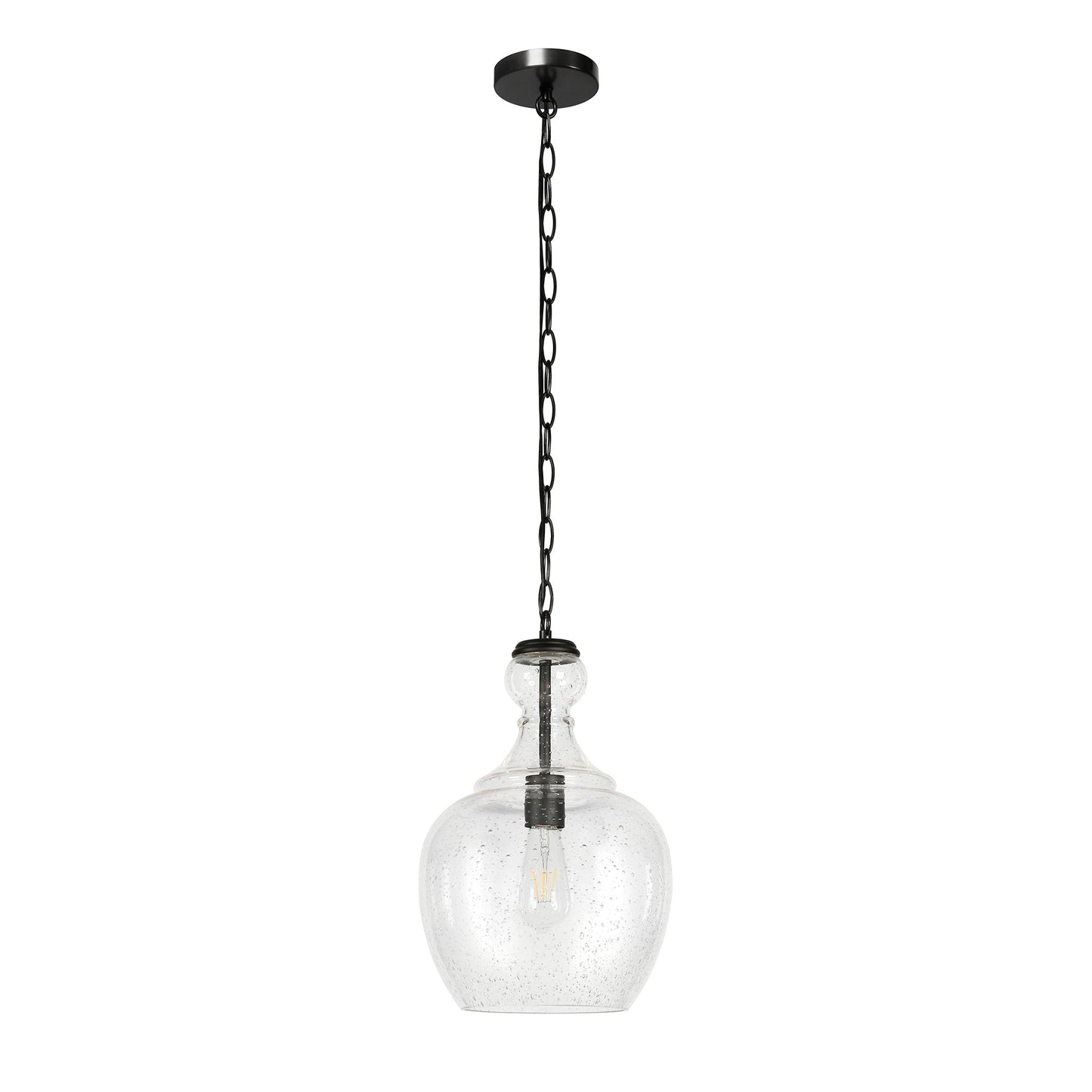 Verona 11 Wide Pendant with Glass Shade - 11 Wide