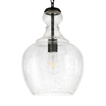 Verona 11 Wide Pendant with Glass Shade - 11 Wide