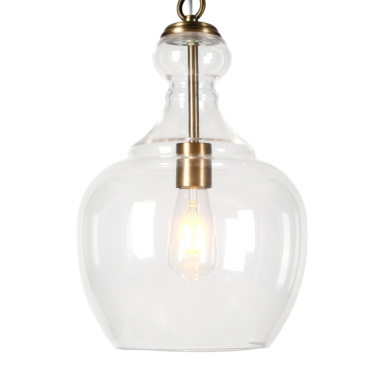 Verona 11 Wide Pendant with Glass Shade - 11 Wide