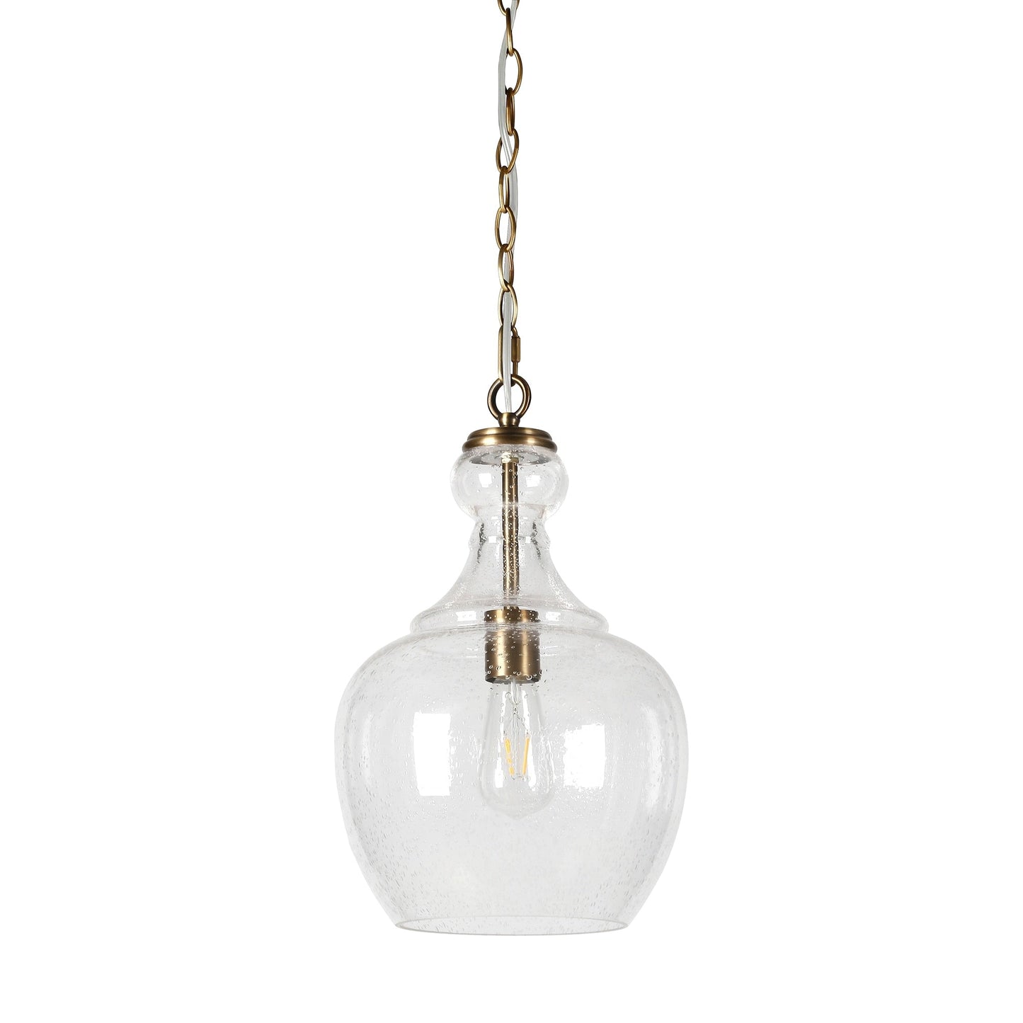 Verona 11 Wide Pendant with Glass Shade - 11 Wide