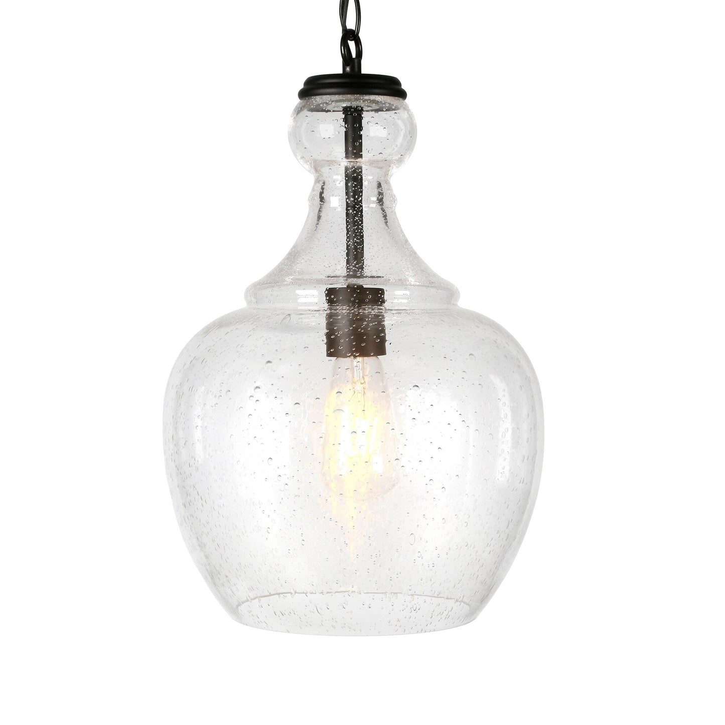 Verona 11 Wide Pendant with Glass Shade - 11 Wide