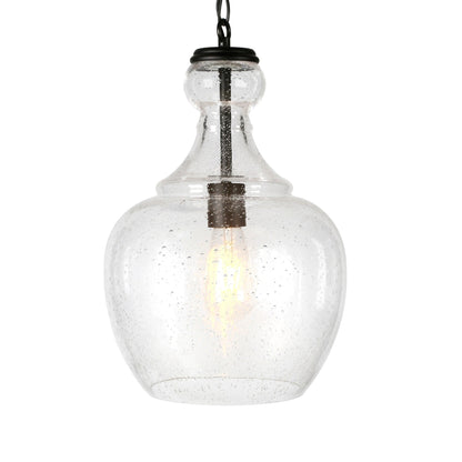 Verona 11 Wide Pendant with Glass Shade - 11 Wide