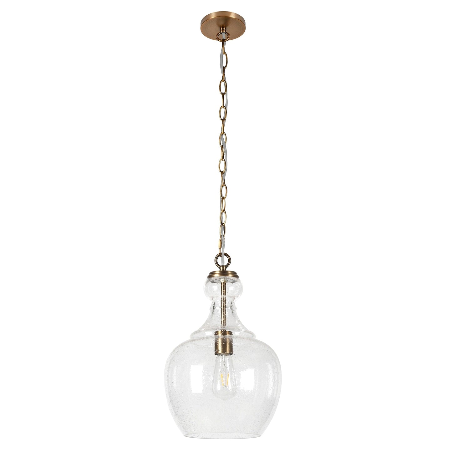 Verona 11 Wide Pendant with Glass Shade - 11 Wide