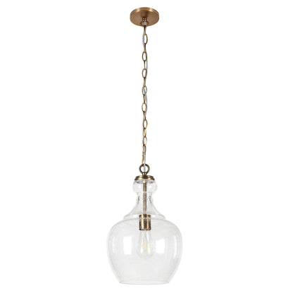 Verona 11 Wide Pendant with Glass Shade - 11 Wide