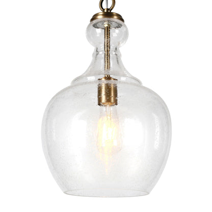Verona 11 Wide Pendant with Glass Shade - 11 Wide