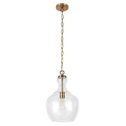 Verona 11 Wide Pendant with Glass Shade - 11 Wide