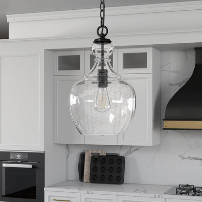 Verona 11 Wide Pendant with Glass Shade - 11 Wide
