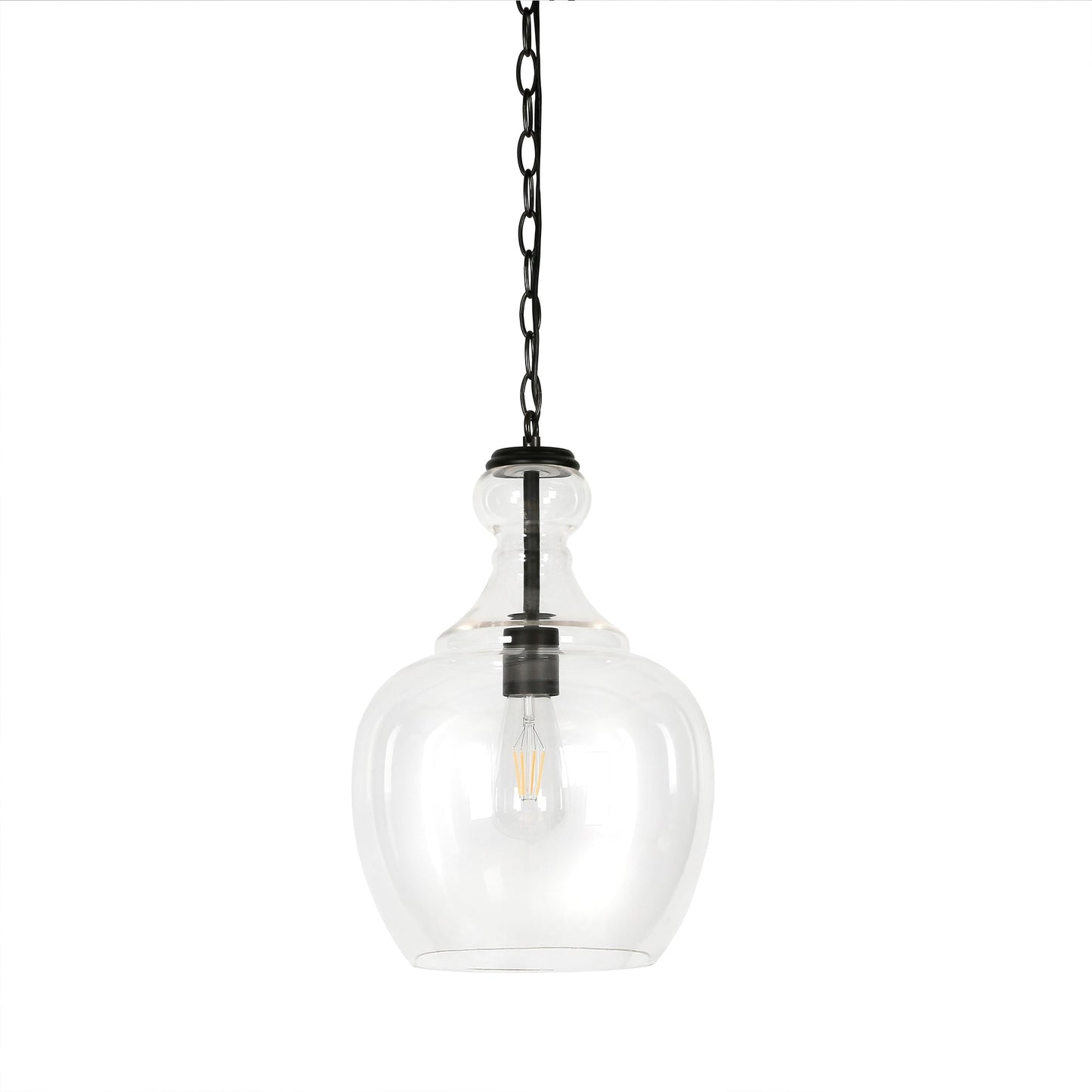 Verona 11 Wide Pendant with Glass Shade - 11 Wide