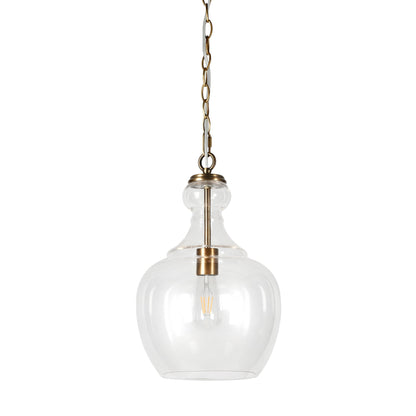 Verona 11 Wide Pendant with Glass Shade - 11 Wide