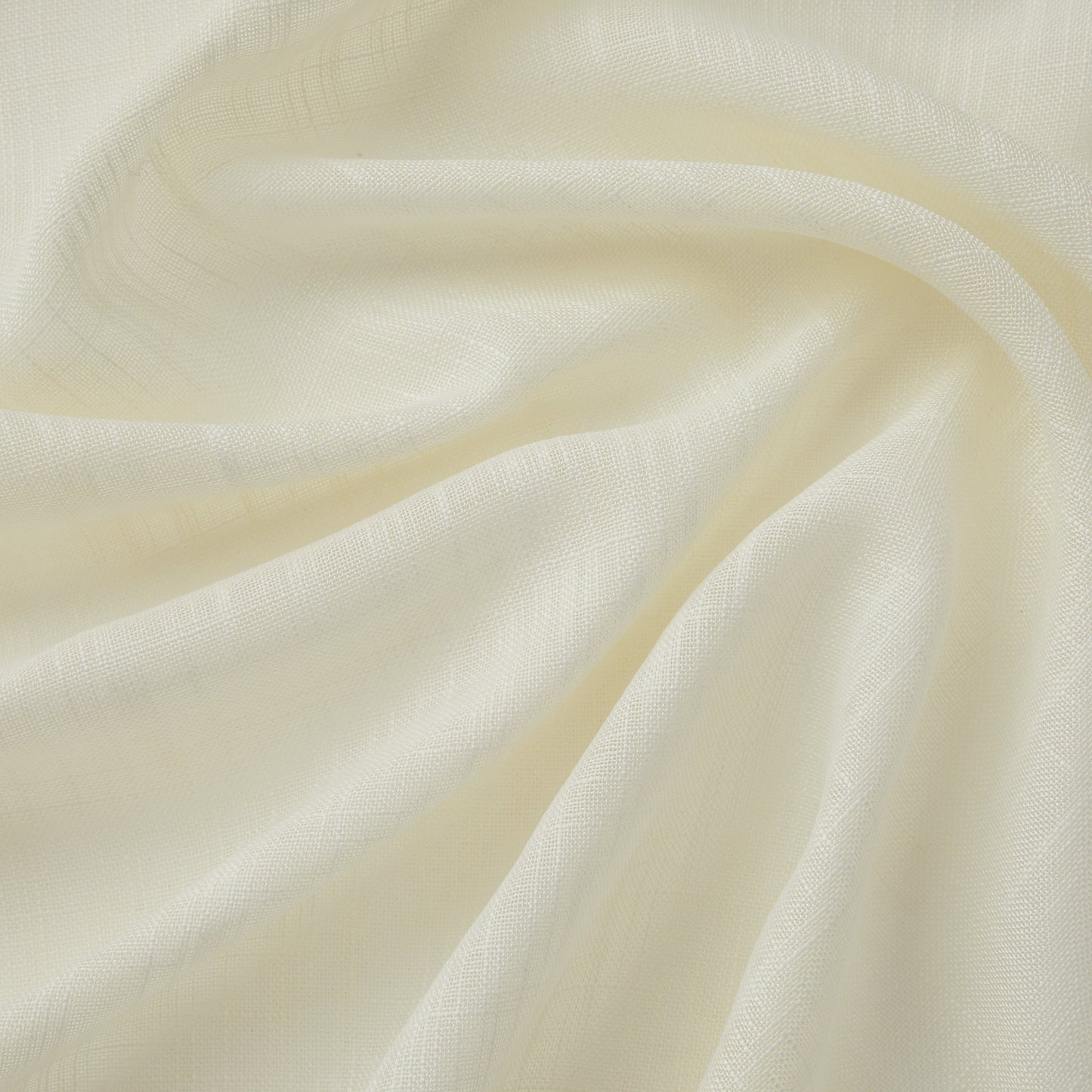 HLC.me Abbey Faux Linen Textured Semi Sheer Privacy Light Filtering Transparent Window Grommet Curtain Panels, Pair