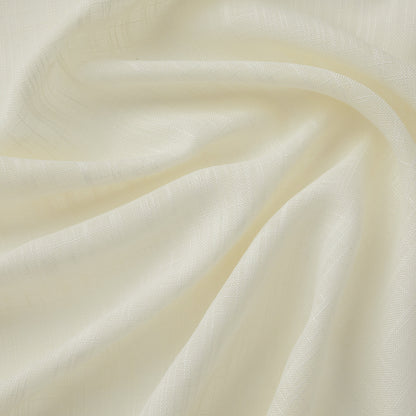 HLC.me Abbey Faux Linen Textured Semi Sheer Privacy Light Filtering Transparent Window Grommet Curtain Panels, Pair