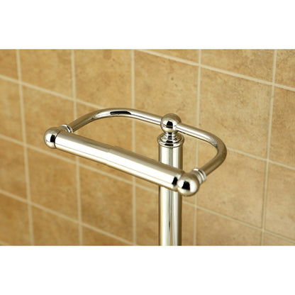 Vintage Freestanding Toilet Paper Holder - Polished Chrome