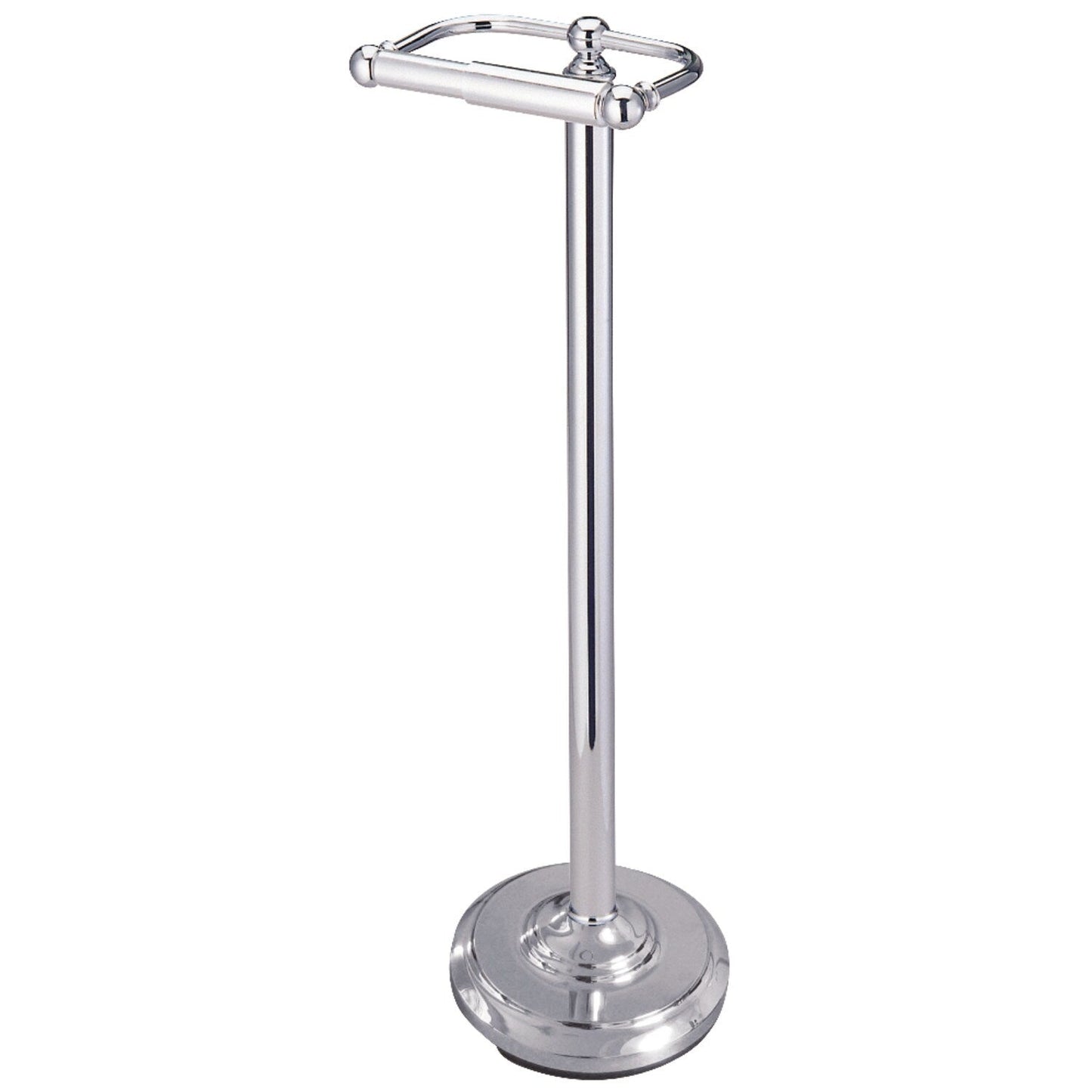 Vintage Freestanding Toilet Paper Holder - Polished Chrome