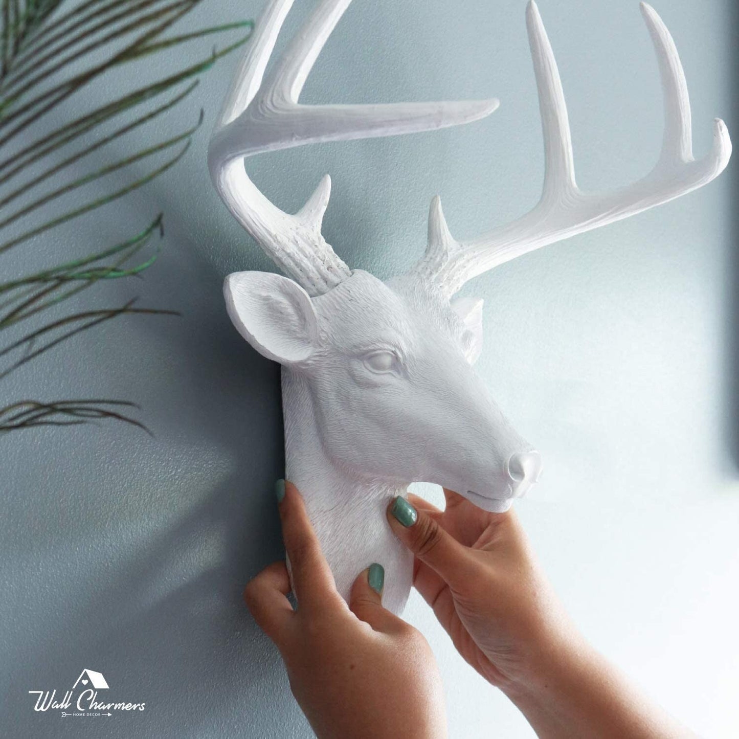 Wall Charmers White Deer Head