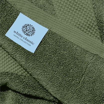 White Classic Luxury Cotton Hand Towel 16x30 - Set of 6