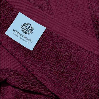 White Classic Luxury Cotton Hand Towel 16x30 - Set of 6