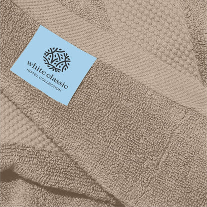 White Classic Luxury Cotton Hand Towel 16x30 - Set of 6