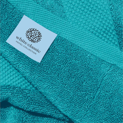 White Classic Luxury Cotton Hand Towel 16x30 - Set of 6