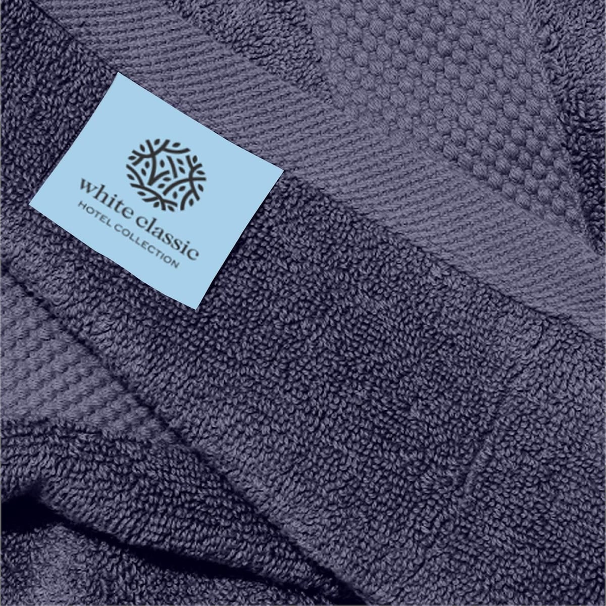 White Classic Luxury Cotton Hand Towel 16x30 - Set of 6