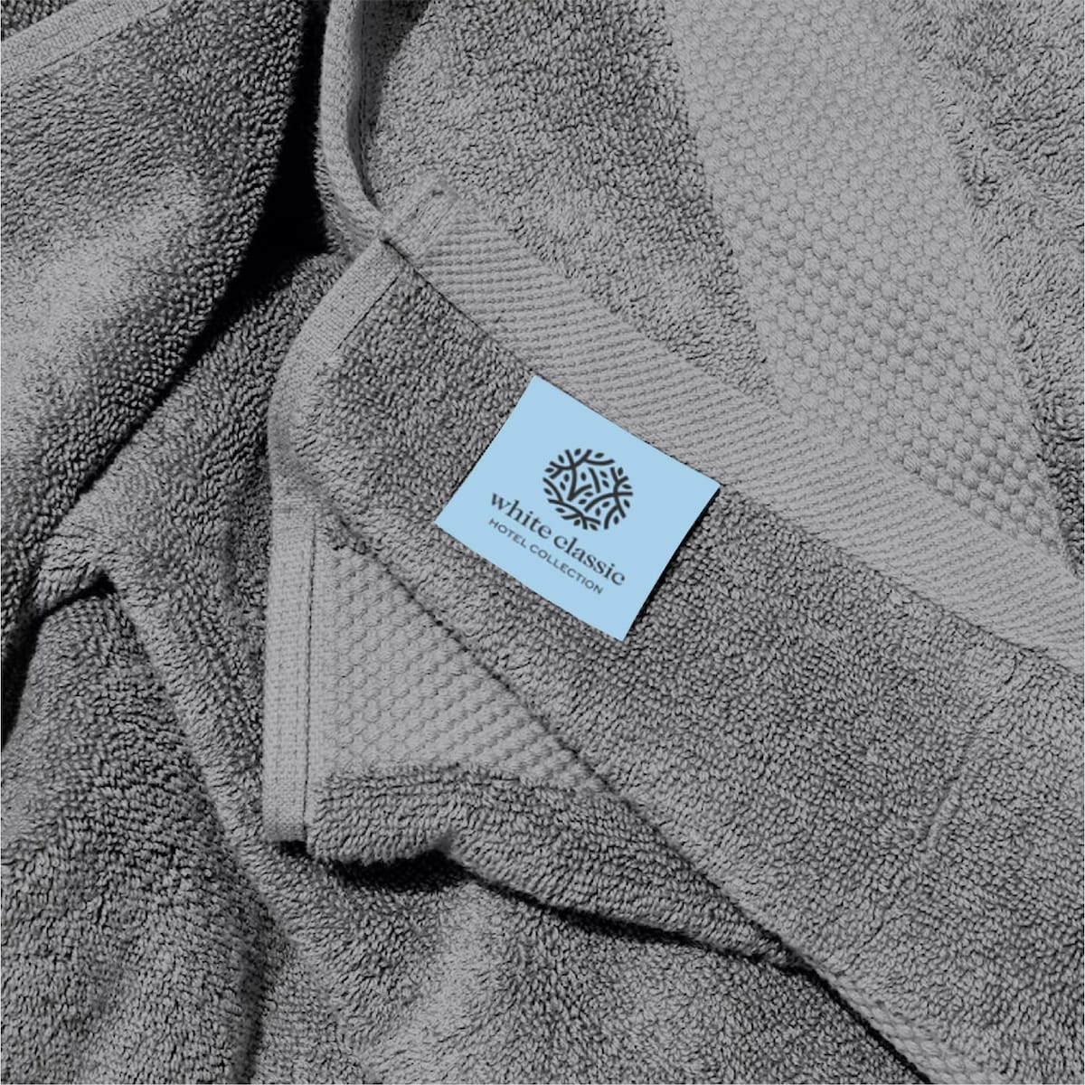 White Classic Luxury Cotton Oversized Bath Sheet 35x70 - Set of 2