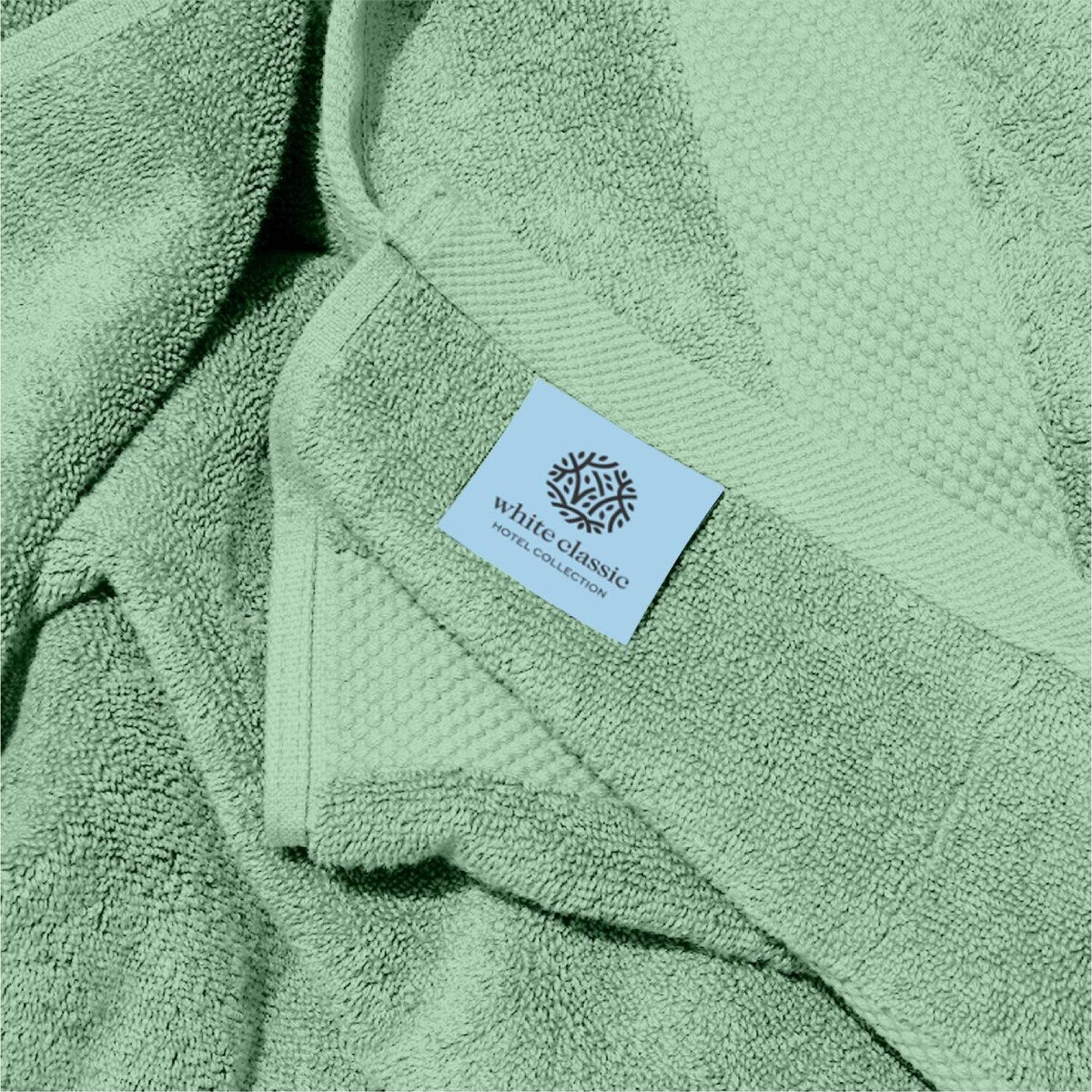 White Classic Luxury Cotton Oversized Bath Sheet 35x70 - Set of 2