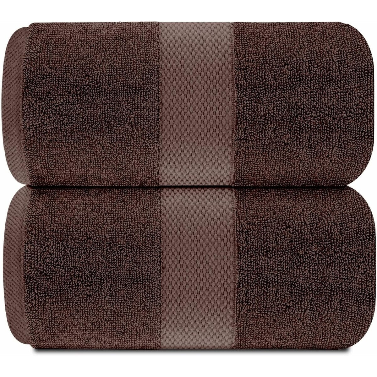 White Classic Luxury Cotton Oversized Bath Sheet 35x70 - Set of 2