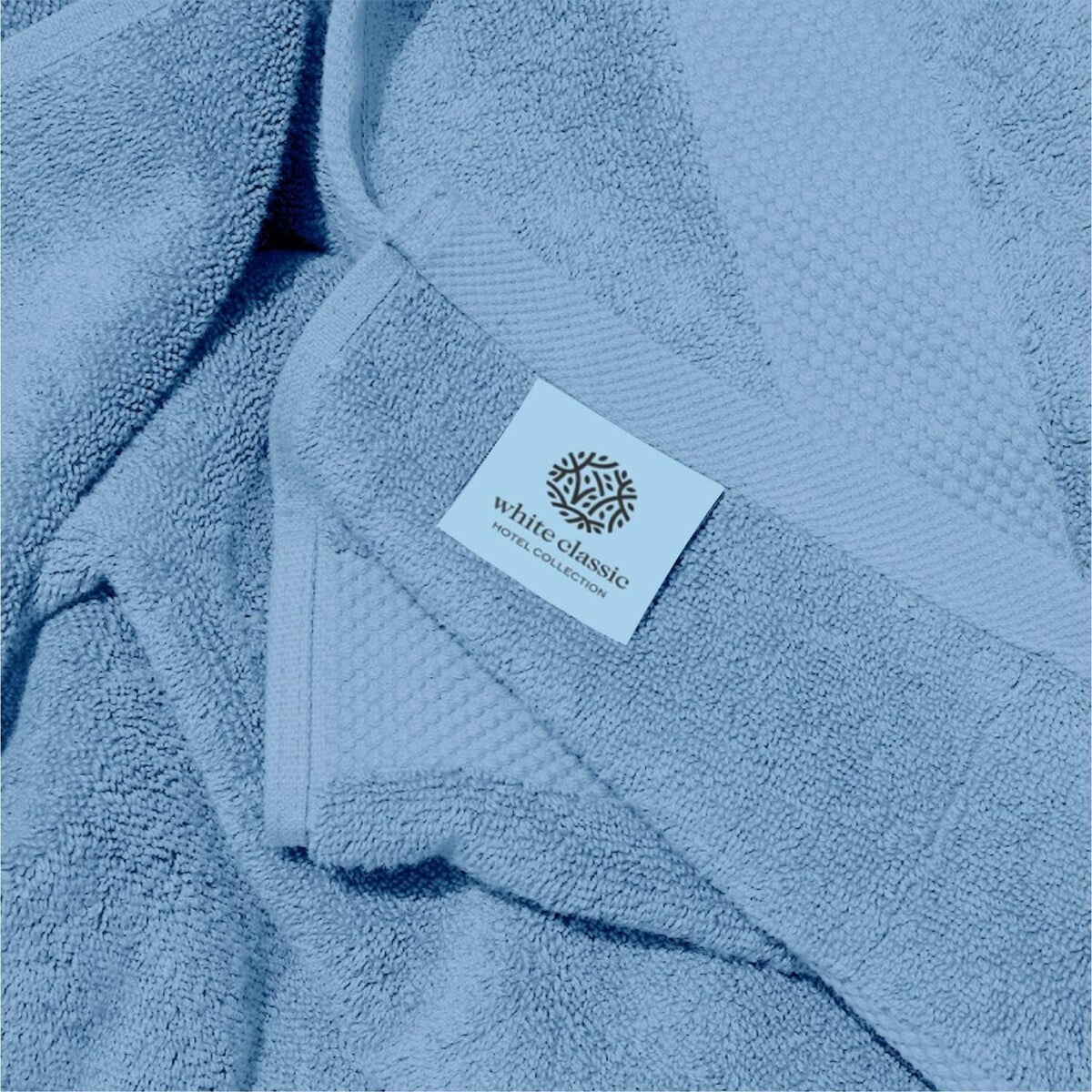 White Classic Luxury Cotton Oversized Bath Sheet 35x70 - Set of 2