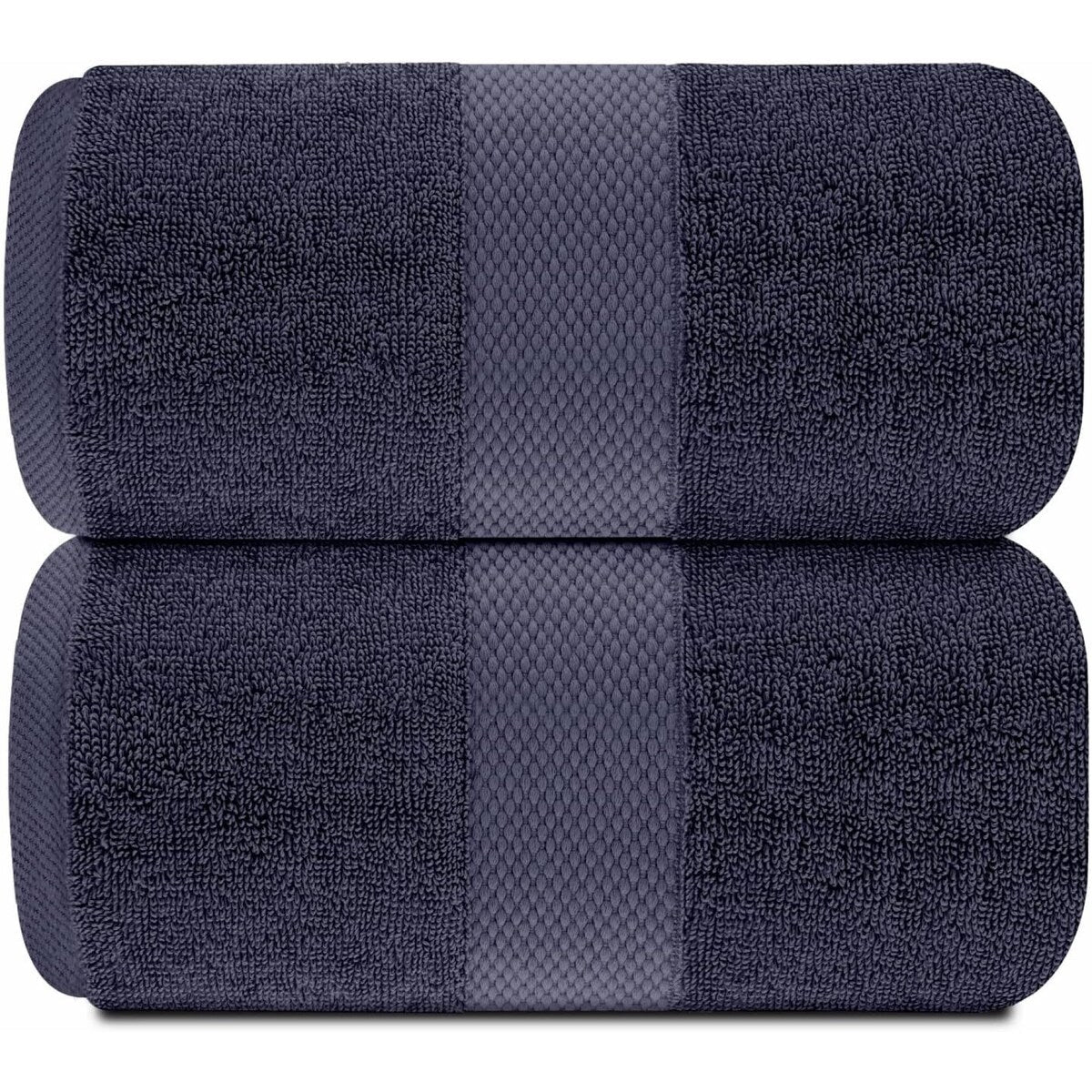 White Classic Luxury Cotton Oversized Bath Sheet 35x70 - Set of 2