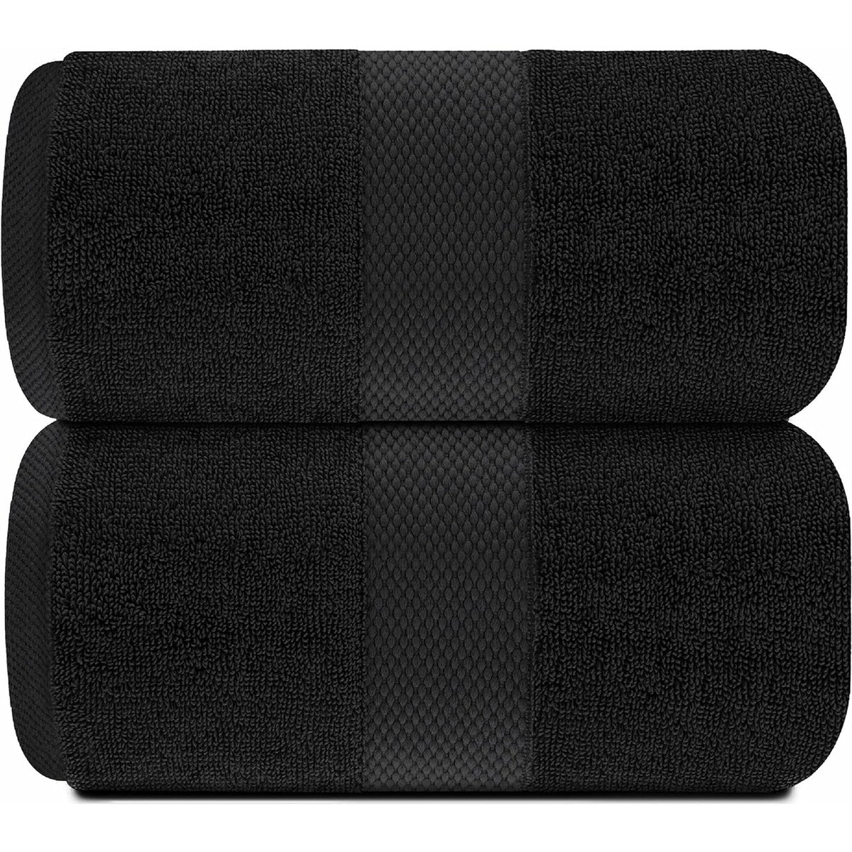 White Classic Luxury Cotton Oversized Bath Sheet 35x70 - Set of 2