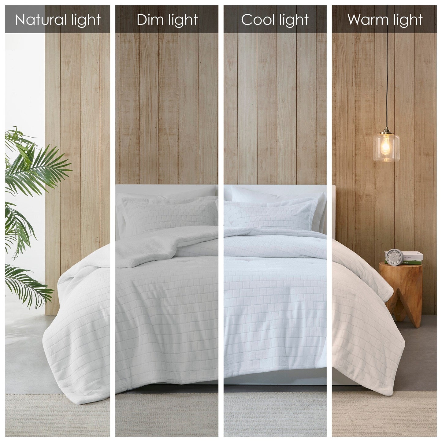 Whitney Plush to Sherpa Comforter Set by Madison Park