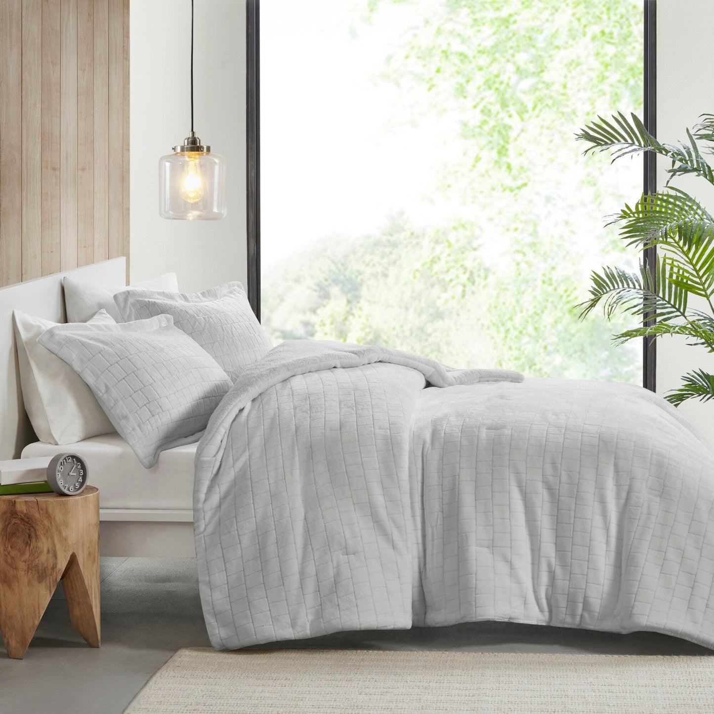 Whitney Plush to Sherpa Comforter Set by Madison Park