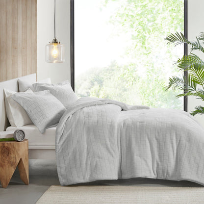 Whitney Plush to Sherpa Comforter Set by Madison Park