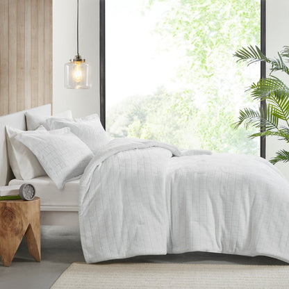 Whitney Plush to Sherpa Comforter Set by Madison Park