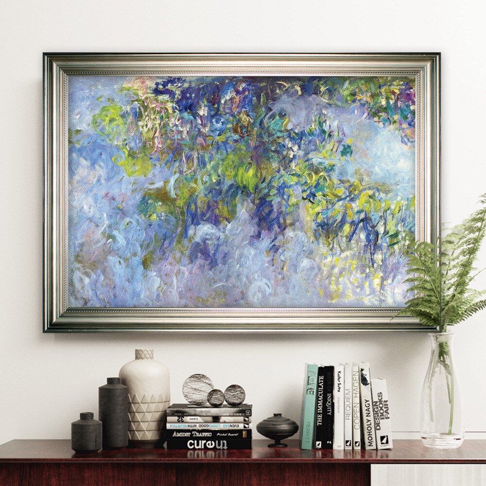 Wisteria -Claude Monet -Silver Frame