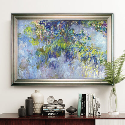Wisteria -Claude Monet -Silver Frame