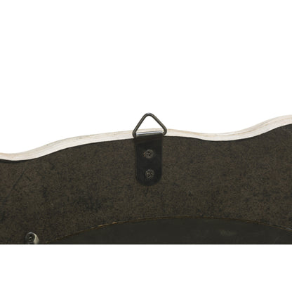 Wood Fish Frame Mirror - Blue