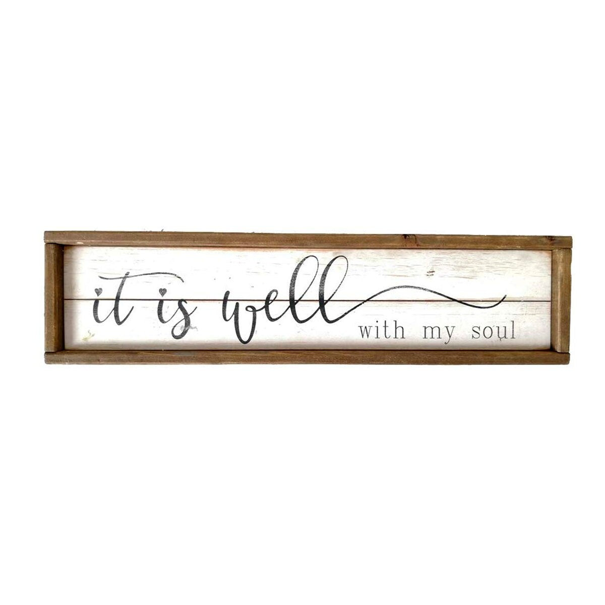 Wood Framed Wall Sign Decor with Quotes