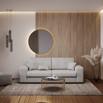 Divano Giove in morbido tessuto impermeabile T02 beige