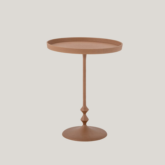 Anjou tavolino da appoggio elegante in metallo arancio