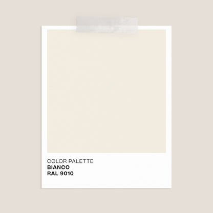 Costance tavolino rotondo da salotto con piano in pelle fiore melaminico bianco