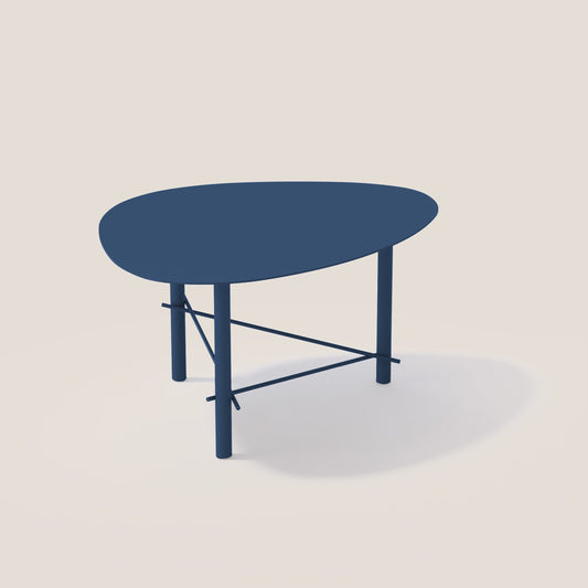 Cookie basso tavolino da salotto in metallo blu