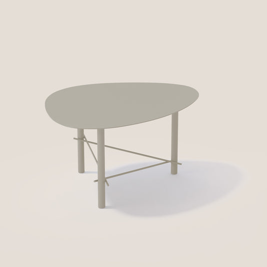 Cookie basso tavolino da salotto in metallo canapa