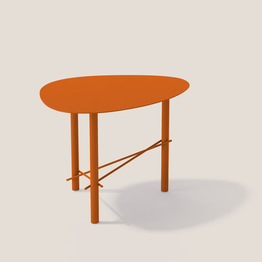 Cookie alto tavolino da salotto in metallo coccio