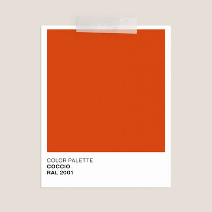 Costance tavolino rotondo da salotto con piano in pelle fiore melaminico coccio