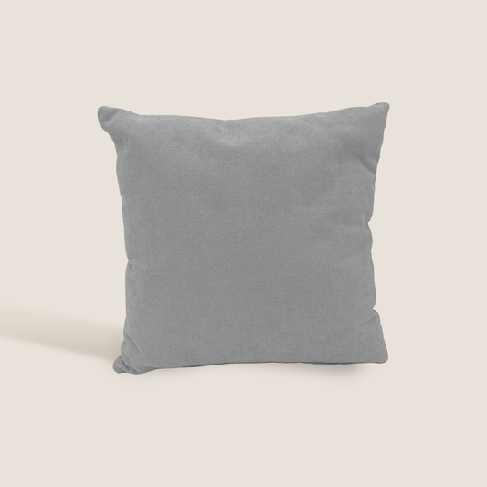 Destiny cuscino disponibile in diversi colori realizzato in tessuto morbido impermeabile T02 grigio chiaro