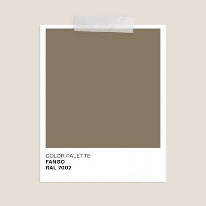 Ermione tavolino rotondo da salotto in metallo h35 fango