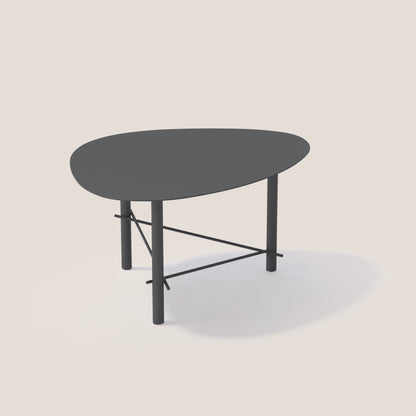 Cookie basso tavolino da salotto in metallo grafite