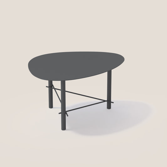 Cookie basso tavolino da salotto in metallo grafite